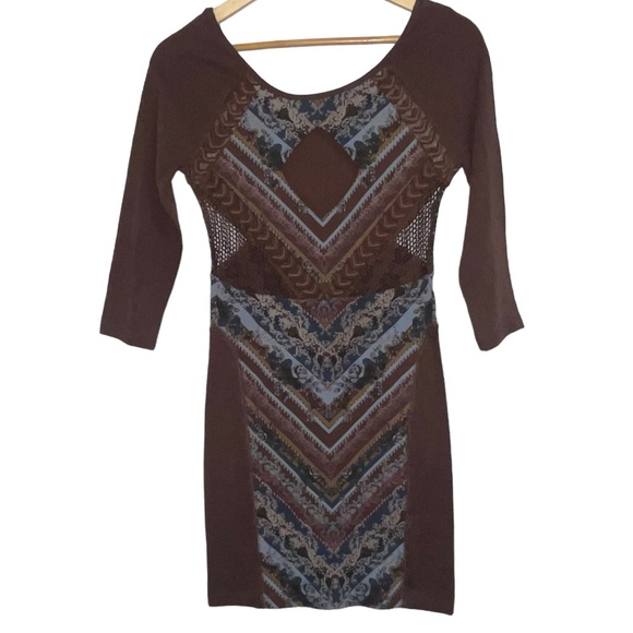 NWT Free People Out of Africa Mini Dress Bodycon Small - Picture 6 of 14
